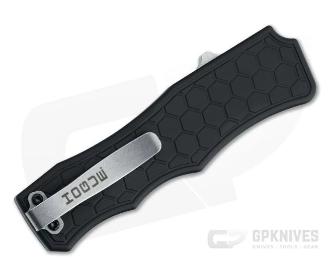 Hogue Exploit Tumbled S30V Clip Point Black Aluminum OTF Automatic 34050 - Image 2