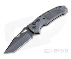 Hogue SIG K320A Legion Tanto Black S30V Gray Polymer Button Lock Automatic 36322