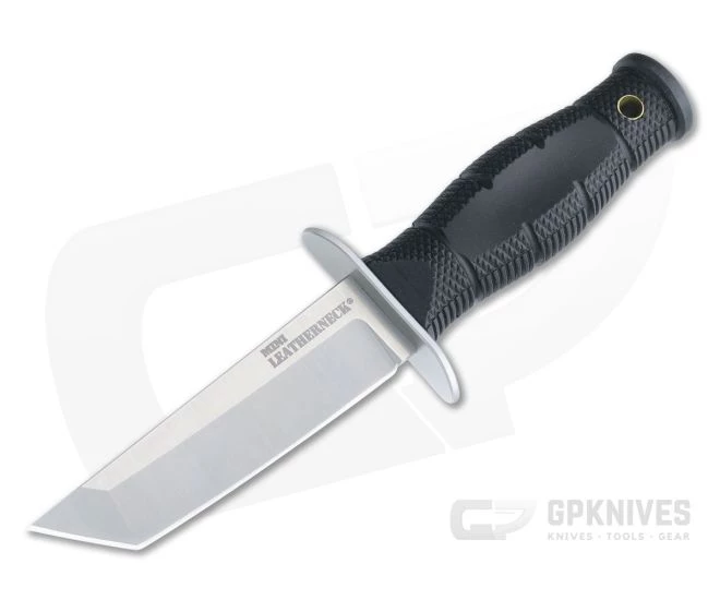Cold Steel Mini Leatherneck Tanto Satin Stainless Steel Fixed Blade 39LSAA