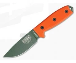 ESEE 3 Plain Edge OD Blade Orange G10 Black Sheath