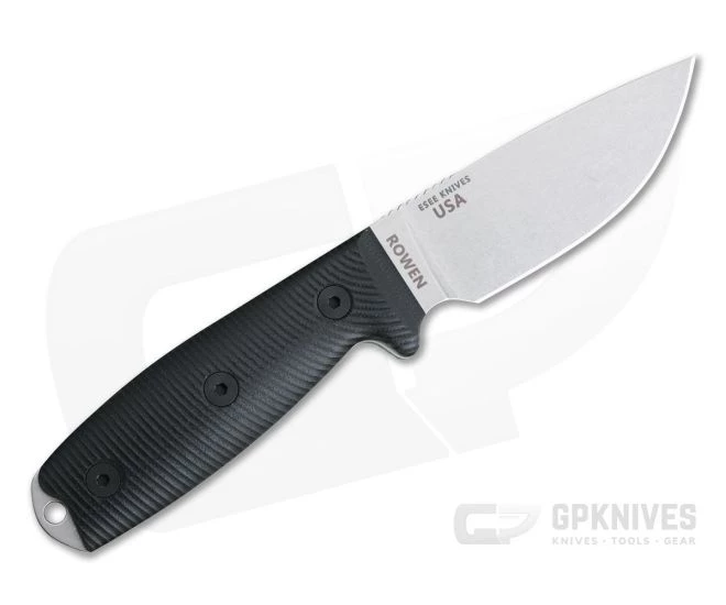 ESEE 3 Stonewashed S35VN 3D Black G10 Handles Fixed Blade 3PM35V-001 - Image 3
