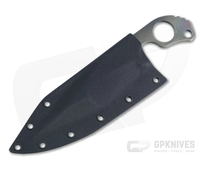 Mick Strider Custom SLCC XL Strike Plate Titanium Nightmare Grind Fixed Blade Knife 4448 - Image 2
