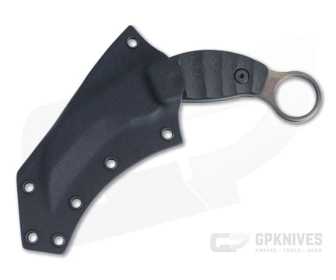 Mick Strider Custom PS Karambit Strike Plate Titanium Carbon Fiber Fixed Blade Knife 4449 - Image 2