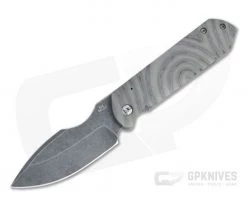 Maverick Custom Knives Frame Lock Front Flipper Harpoon Acid Washed 10V Flamed Titanium Folder 4477