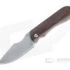 Maverick Custom Knives Frame Lock Front Flipper Harpoon Clip Stonewashed BG42 Vintage Micarta Folder 4480