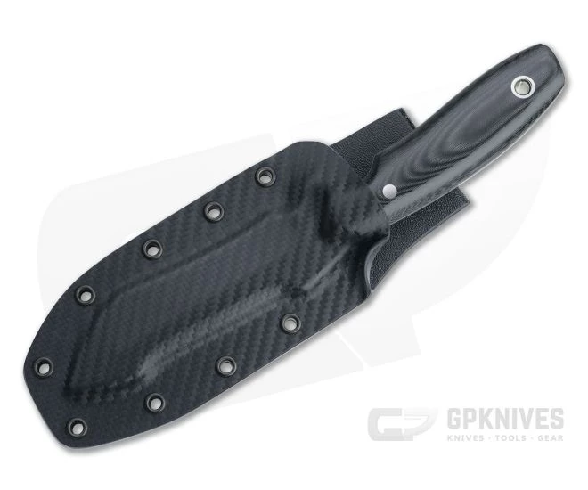 Mike Irie UC-2 Urban Carry Tanto Satin CPM-154 Black Linen Micarta Fixed Blade 4512 - Image 2