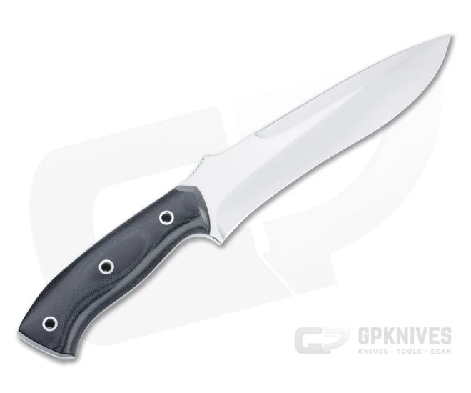 Mike Irie TFK Tactical Field Knife Satin CPM-154 Black Canvas Micarta Fixed Blade 4521 - Image 3