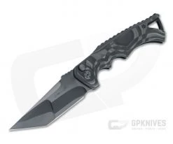 Brian Tighe Custom Tighe Fighter Auto Tanto DLC S90V San Mai Unidirectional Carbon Fiber Folder 4553