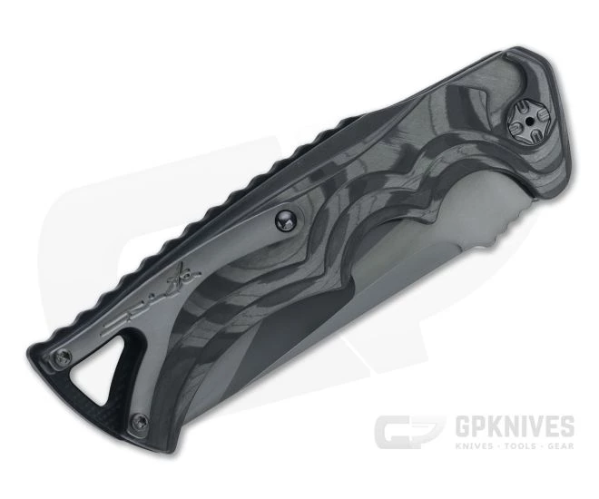 Brian Tighe Custom Tighe Fighter Auto Tanto DLC S90V San Mai Unidirectional Carbon Fiber Folder 4553 - Image 2
