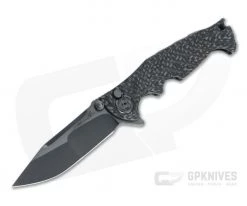 Brian Tighe Custom Small Tighe Breaker DLC RWL34 Clip Point Integral Carbon Fiber Flipper 4557