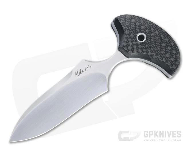 Mike Irie Custom Version 3 Push Dagger CPM-154 Carbon Fiber Fixed Blade 4608