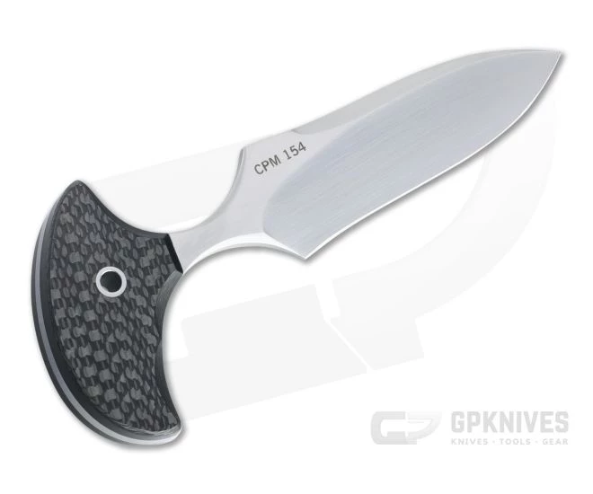 Mike Irie Custom Version 3 Push Dagger CPM-154 Carbon Fiber Fixed Blade 4608 - Image 3
