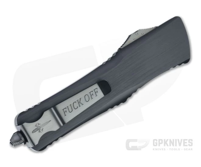 Marfione Custom Combat Troodon D/E DLC Satin M390 Hefted Black Alloy OTF Automatic Knife 4619 - Image 2