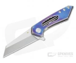 Sergey Rogovets Model 17 Two-Tone Satin S45VN Anodized Titanium Flipper 4660