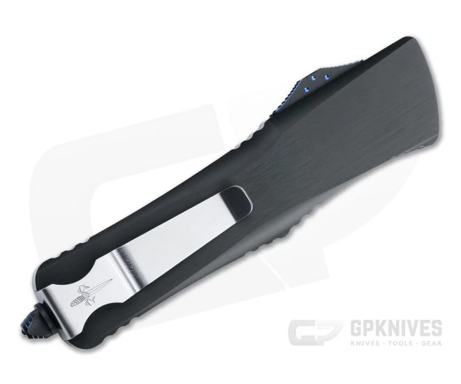 Marfione Custom Combat Troodon Bowie Polished M390 Hefted Black Alloy OTF Automatic Knife 4678 - Image 2