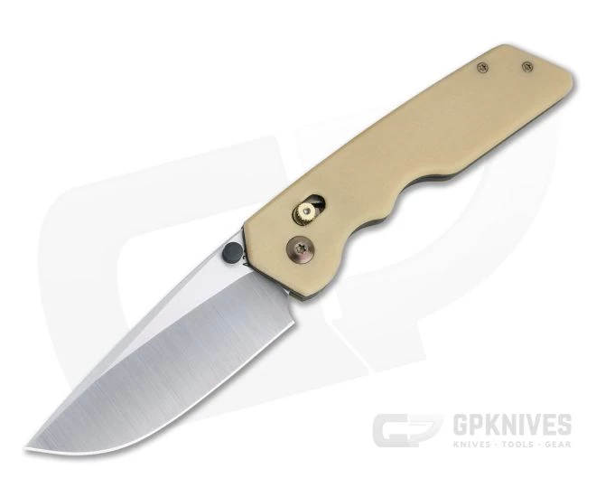 Attn2Detail Large BarLock Satin S30V Bone Linen Micarta Folder 4722