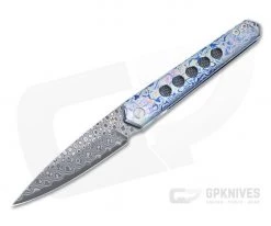 Sergey Rogovets IcePick XL Front Flipper Damacore Timascus Frame Lock Folder 4779