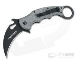 Fox Knives 479 Karambit Black Canvas Micarta Black N690Co Folder 479-MIB