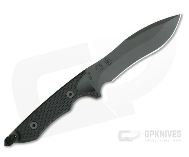Spartan Ronin Shinto Black S35VN Black Canvas Micarta Nylon Sheath Fixed Blade 47BKBKNLBK - Image 3