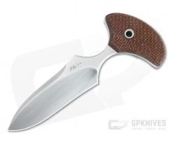 Mike Irie Custom Version 3 Push Dagger CPM-154 Brown Burlap Micarta Fixed Blade 4815