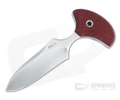 Mike Irie Custom Version 3 Push Dagger CPM-154 Red Burlap Micarta Fixed Blade 4816
