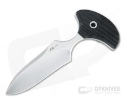 Mike Irie Custom Version 3 Push Dagger CPM-154 Black Canvas Micarta Fixed Blade 4817