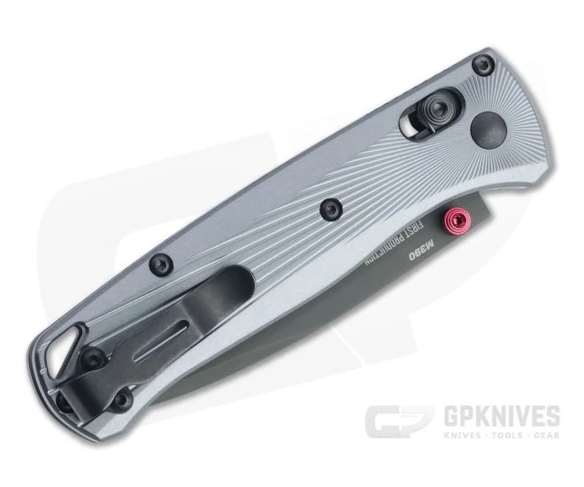 Benchmade Bugout Black M390 Milled Gray Aluminum AXIS Lock Folder 535BK-4 - Image 2