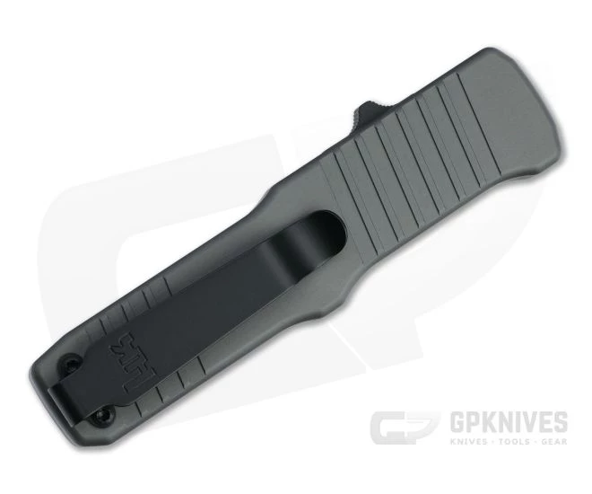 HK Hadron Clip Point Black PVD 154CM Gray Aluminum OTF Automatic 54012 - Image 2