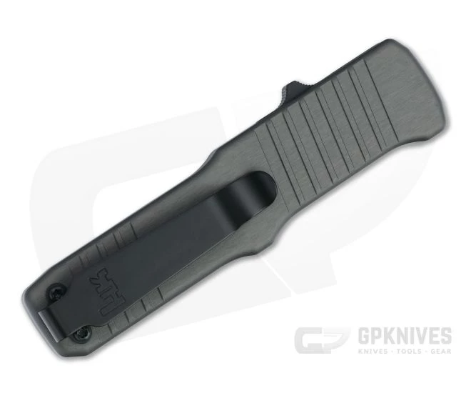 HK Hadron Bayonet Tumbled 154CM Gray Aluminum OTF Automatic 54022 - Image 2