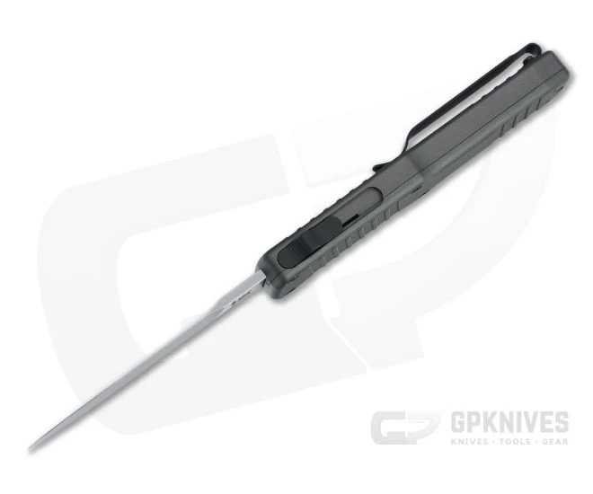 HK Hadron Bayonet Tumbled 154CM Gray Aluminum OTF Automatic 54022 - Image 3