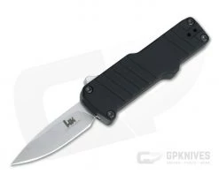 HK Micro Incursion Clip Point Tumbled 154CM Black CA Legal OTF Automatic 54030
