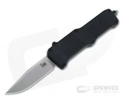 HK Mini Incursion Clip Point Tumbled 154CM Black OTF Automatic 54050