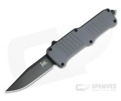 HK Mini Incursion Clip Point Black PVD 154CM Grey OTF Automatic 54052