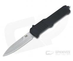 HK Incursion Bayonet Tumbled 154CM Black Aluminum OTF Automatic 54090