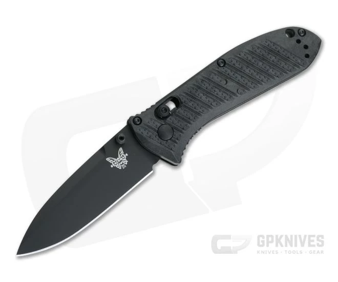 Benchmade Mini Presidio II Manual Black CF-Elite Black Plain S30V AXIS Lock Folder 575BK-1