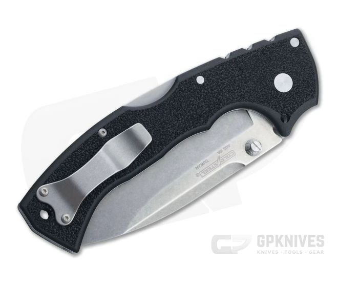 Cold Steel 4-Max Scout Demko Stonewashed AUS10A Black Griv-Ex Tri-Ad Lock Folder 62RQ - Image 2