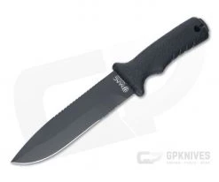 MAC Coltellerie 631-BE Black Nitro-B Black Polymer Outdoor Fixed Blade