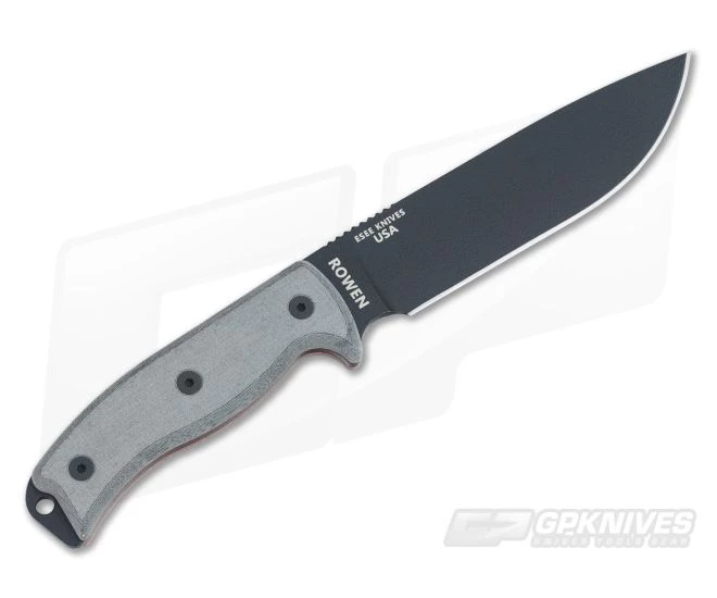 ESEE 6 Black Plain Edge Blade Black Sheath - Image 3