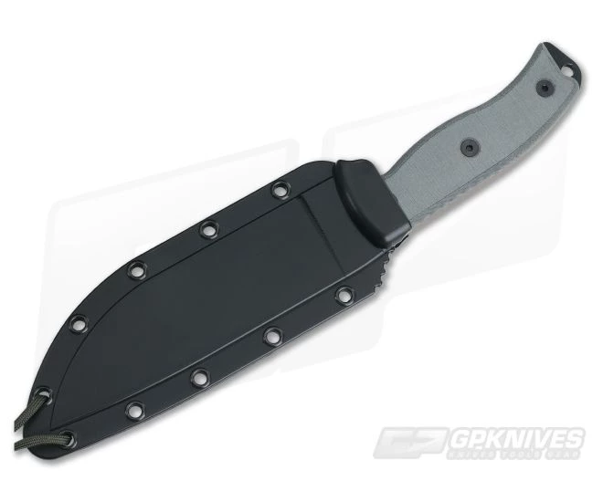 ESEE 6S-B Part Serrated Blade Black Sheath - Image 2