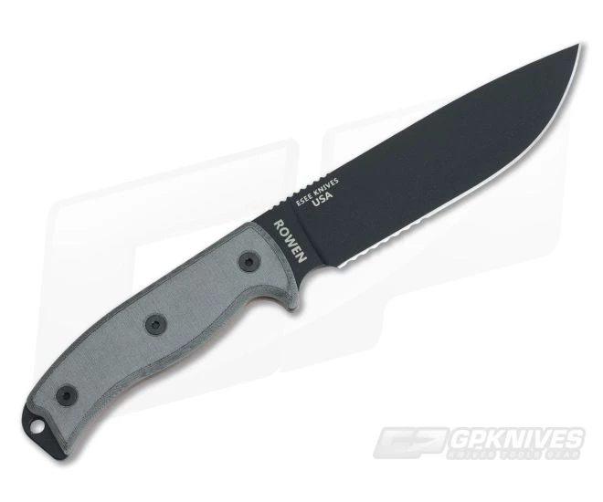 ESEE 6S-B Part Serrated Blade Black Sheath - Image 3