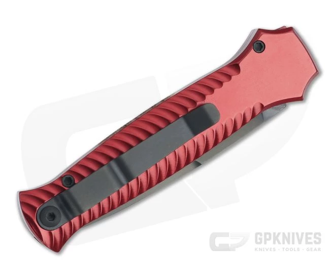 Piranha P7 Miniguard Tactical PVD S30V Red Button Lock Automatic - Image 2