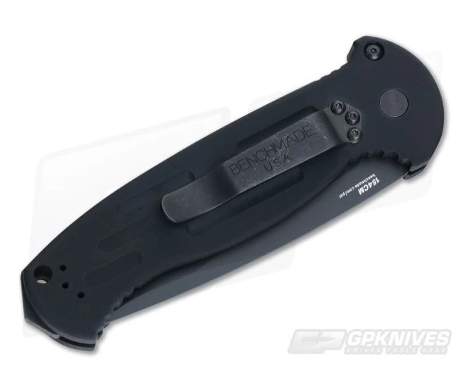 Benchmade 9051SBK AFO II Automatic Knife Drop Point Black Serrated - Image 2
