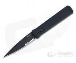 Protech Godfather SWAT Blackout Part Serrated Automatic Folder 921SWAT-PS