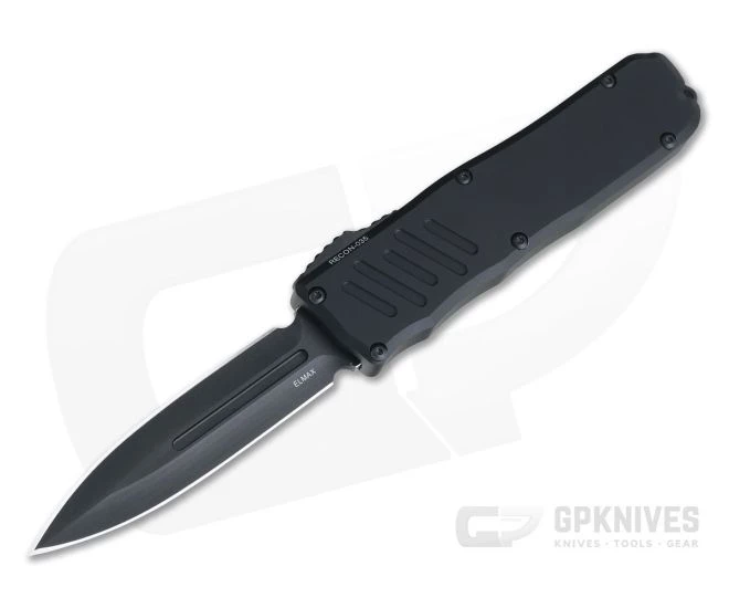 Guardian Tactical Recon-035 Black Tactical Elmax Double Edge D/A OTF Automatic 93131