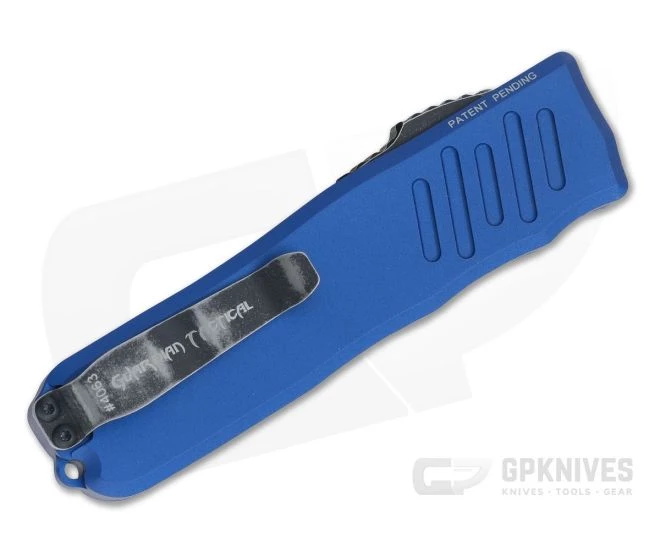 Guardian Tactical Recon-035 Blue Dark Stonewashed Elmax Tanto D/A OTF Automatic 94621-BLUE - Image 2