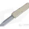Guardian Tactical Recon-035 Desert Tan Stonewashed Elmax Tanto D/A OTF Automatic 97521