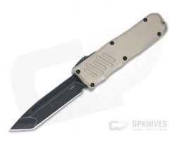Guardian Tactical Recon-035 Dark Stonewashed Elmax Tanto Desert Tan OTF Automatic 97621