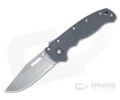 Demko Knives AD20.5 Clip Point Plain Edge Gray FRN Shark Lock Folder