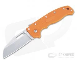 Demko Knives AD20.5 Sharksfoot Plain Edge Orange FRN Shark Lock Folder