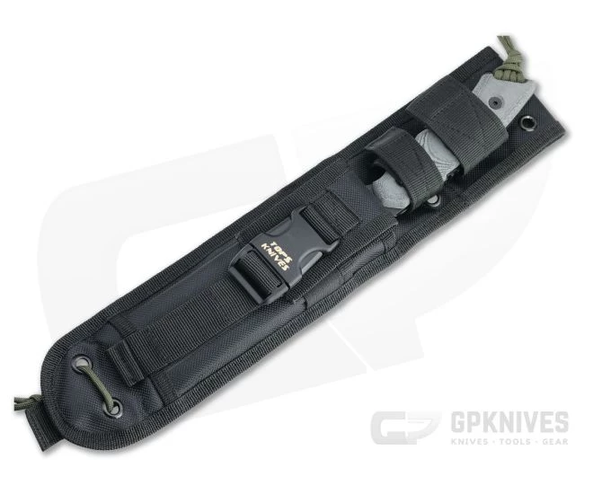 TOPS Alaskan Harpoon Black 1095 Black Linen Micarta Fixed Blade AH906 - Image 2